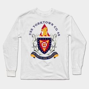 Navy - USS Yorktown (CG-48) woBakGrd Long Sleeve T-Shirt